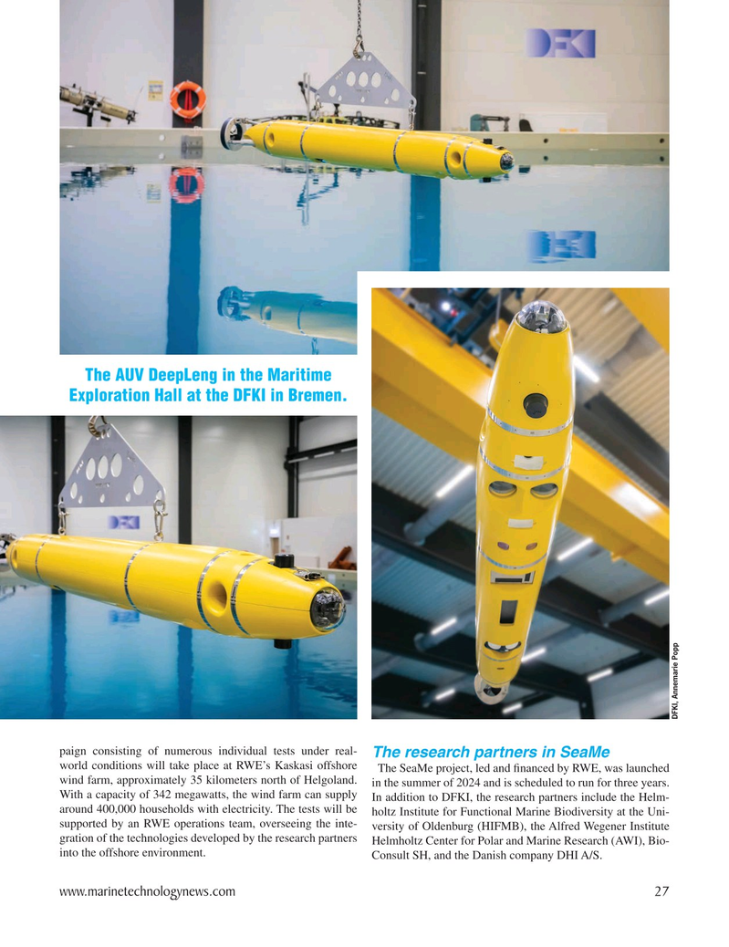 Marine Technology Magazine, page 27,  Jan 2025