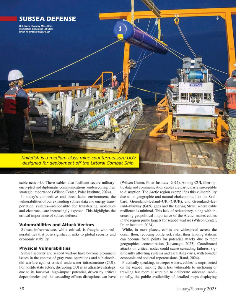 Marine Technology Magazine, page 38,  Jan 2025