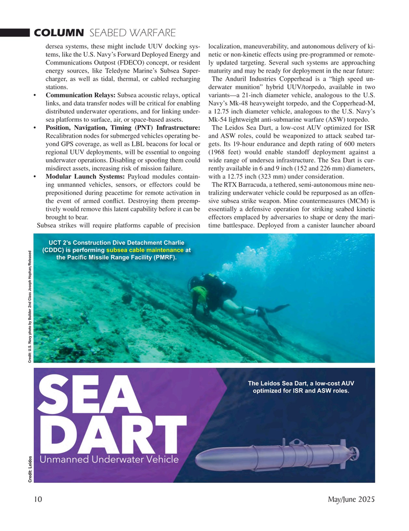 Marine Technology Magazine, page 10,  May 2025