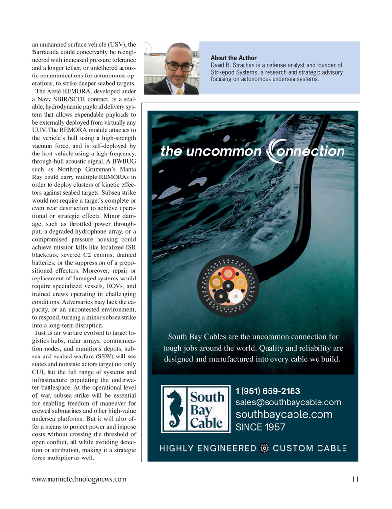 Marine Technology Magazine, page 11,  May 2025