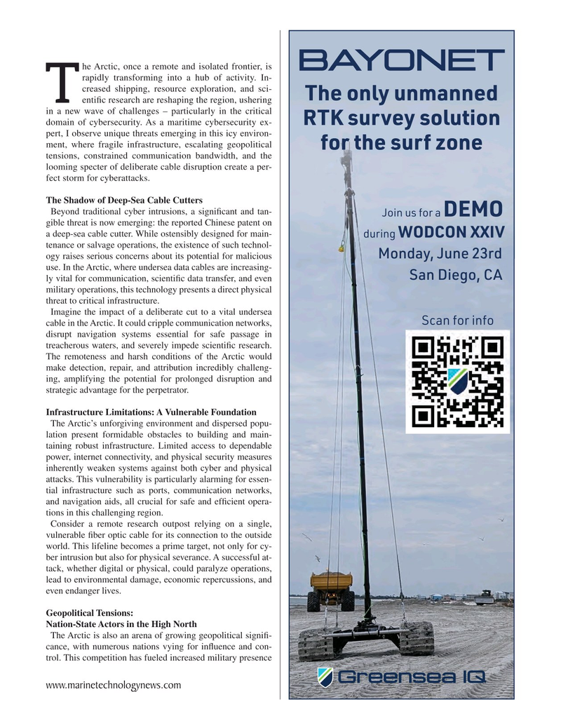 Marine Technology Magazine, page 13,  May 2025