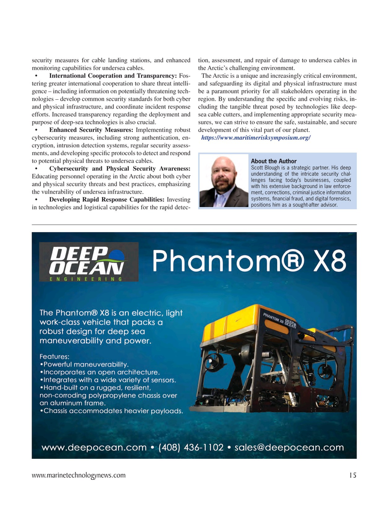 Marine Technology Magazine, page 15,  May 2025