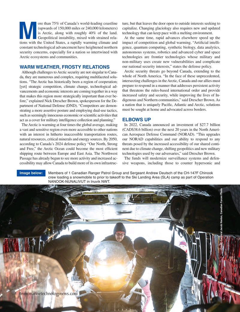 Marine Technology Magazine, page 17,  May 2025