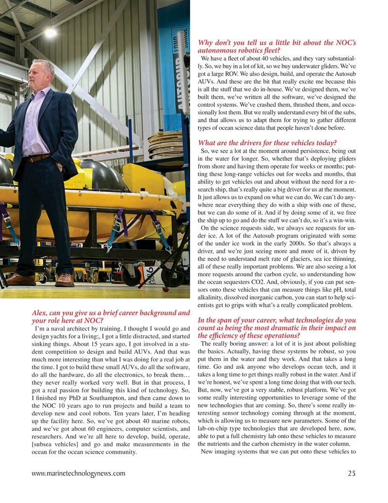 Marine Technology Magazine, page 25,  May 2025