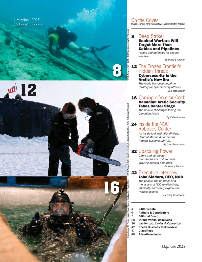 Marine Technology Magazine, page 2,  May 2025