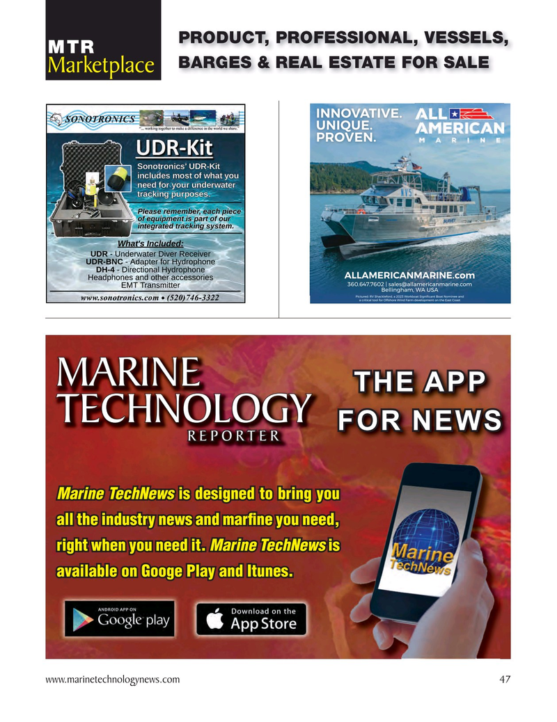 Marine Technology Magazine, page 47,  May 2025