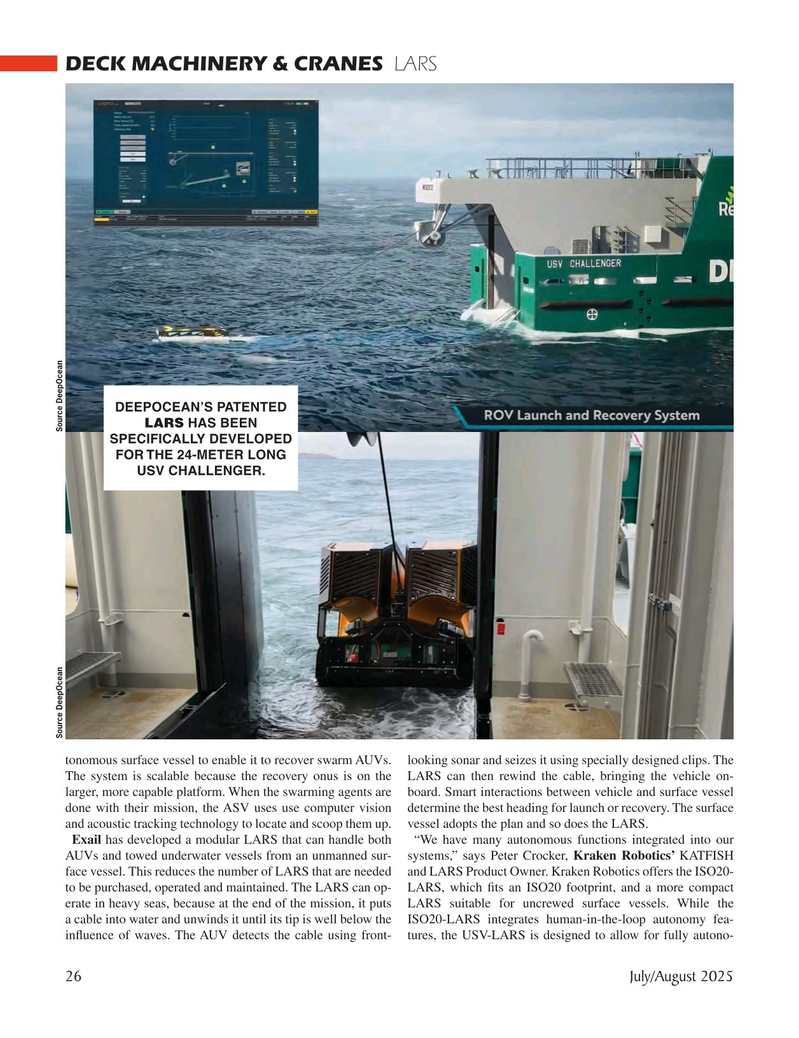 Marine Technology Magazine, page 26,  Jul 2025