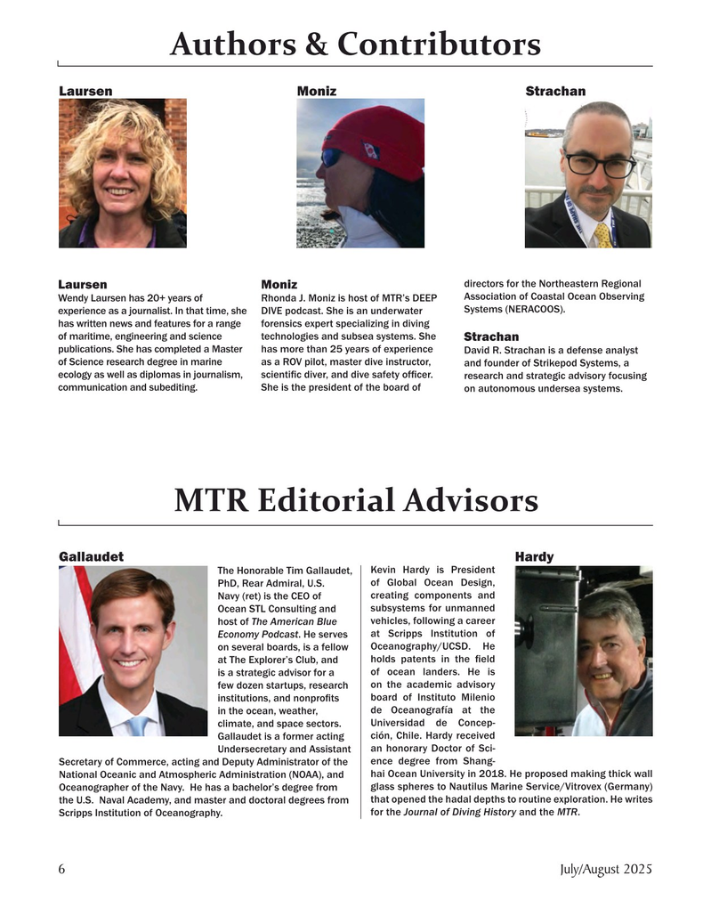 Marine Technology Magazine, page 6,  Jul 2025