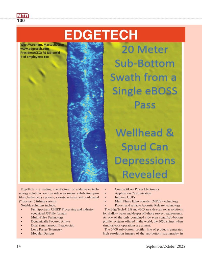 Marine Technology Magazine, page 14,  Sep 2025