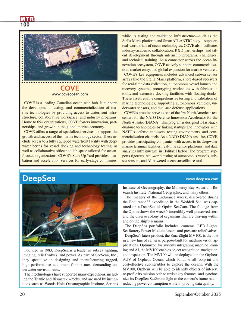 Marine Technology Magazine, page 20,  Sep 2025