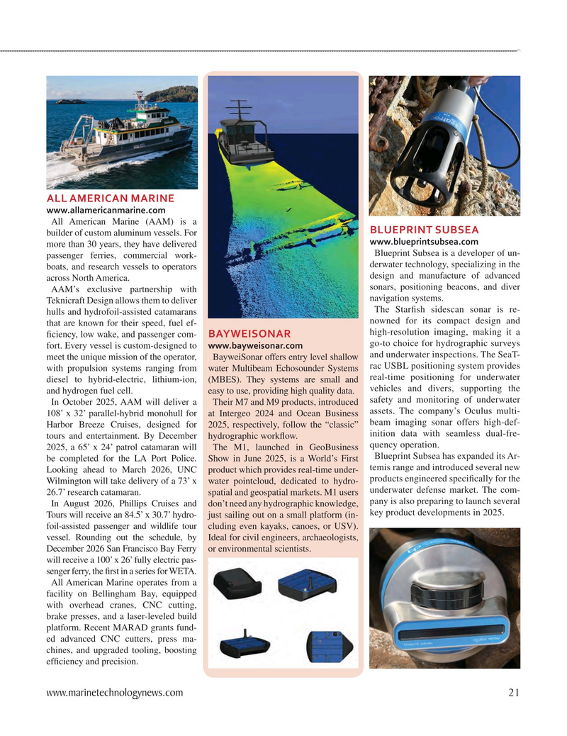 Marine Technology Magazine, page 21,  Sep 2025