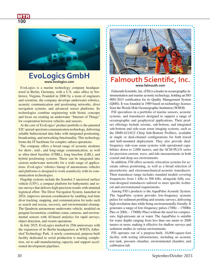 Marine Technology Magazine, page 30,  Sep 2025
