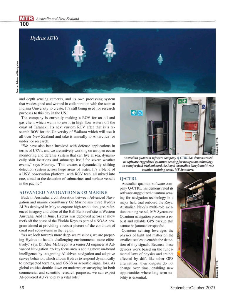 Marine Technology Magazine, page 38,  Sep 2025