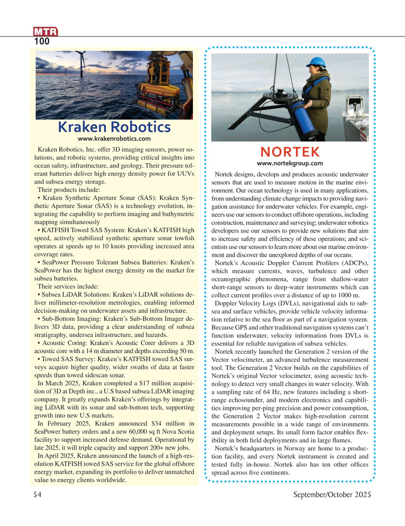 Marine Technology Magazine, page 54,  Sep 2025