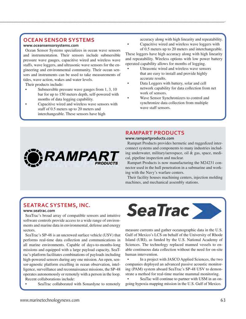Marine Technology Magazine, page 63,  Sep 2025