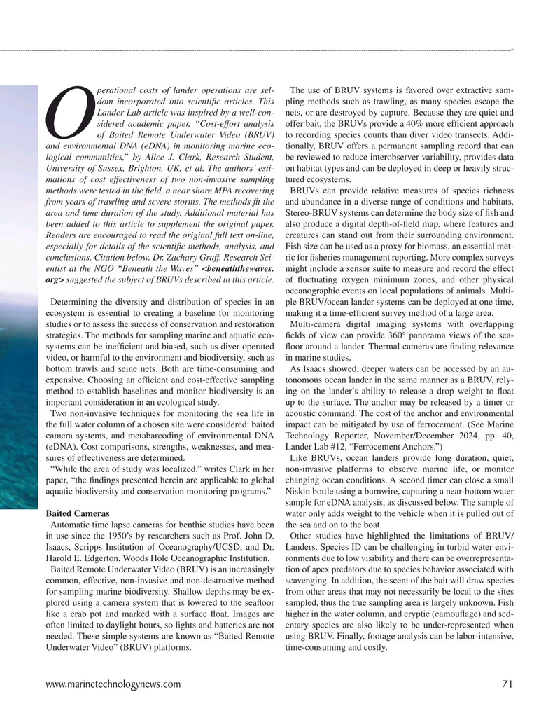 Marine Technology Magazine, page 71,  Sep 2025