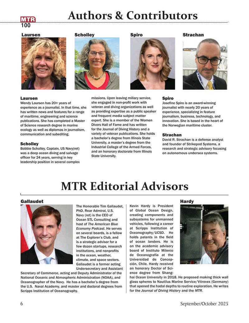 Marine Technology Magazine, page 6,  Sep 2025