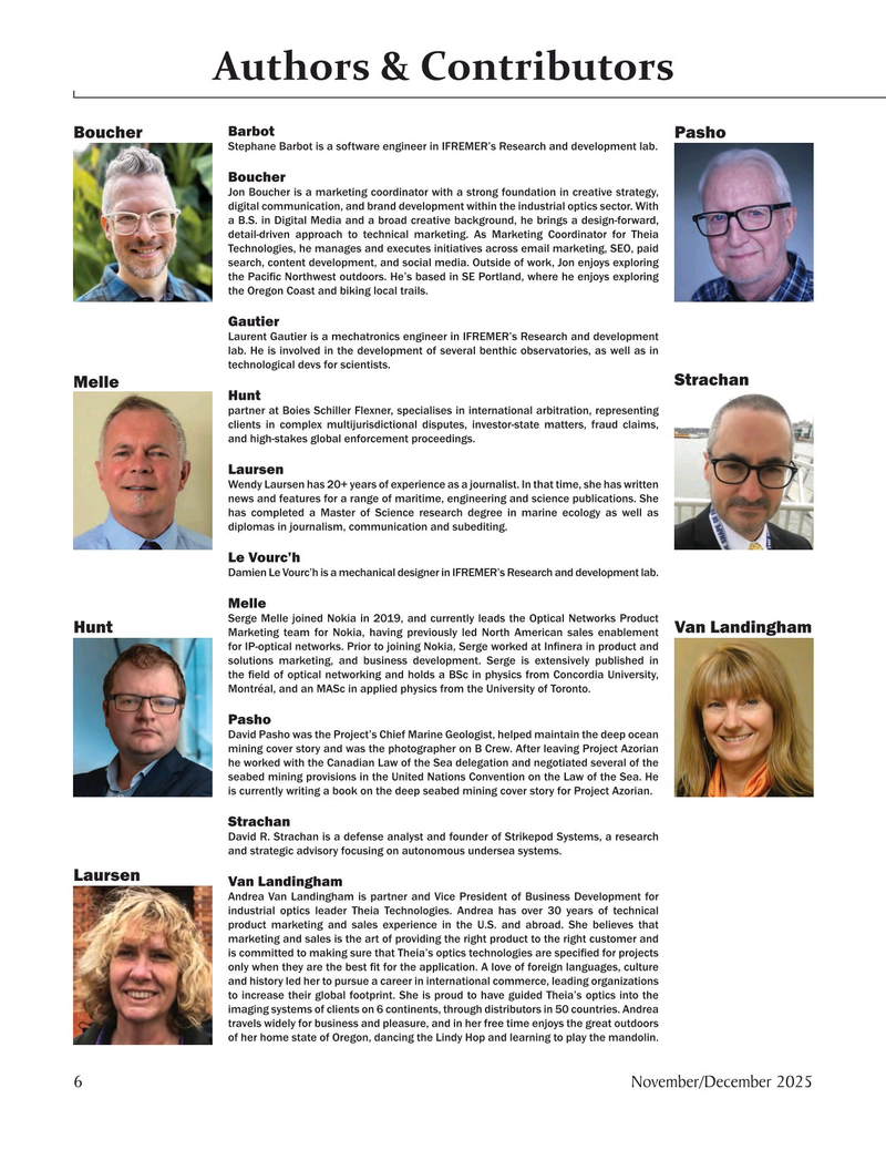 Marine Technology Magazine, page 6,  Nov 2025