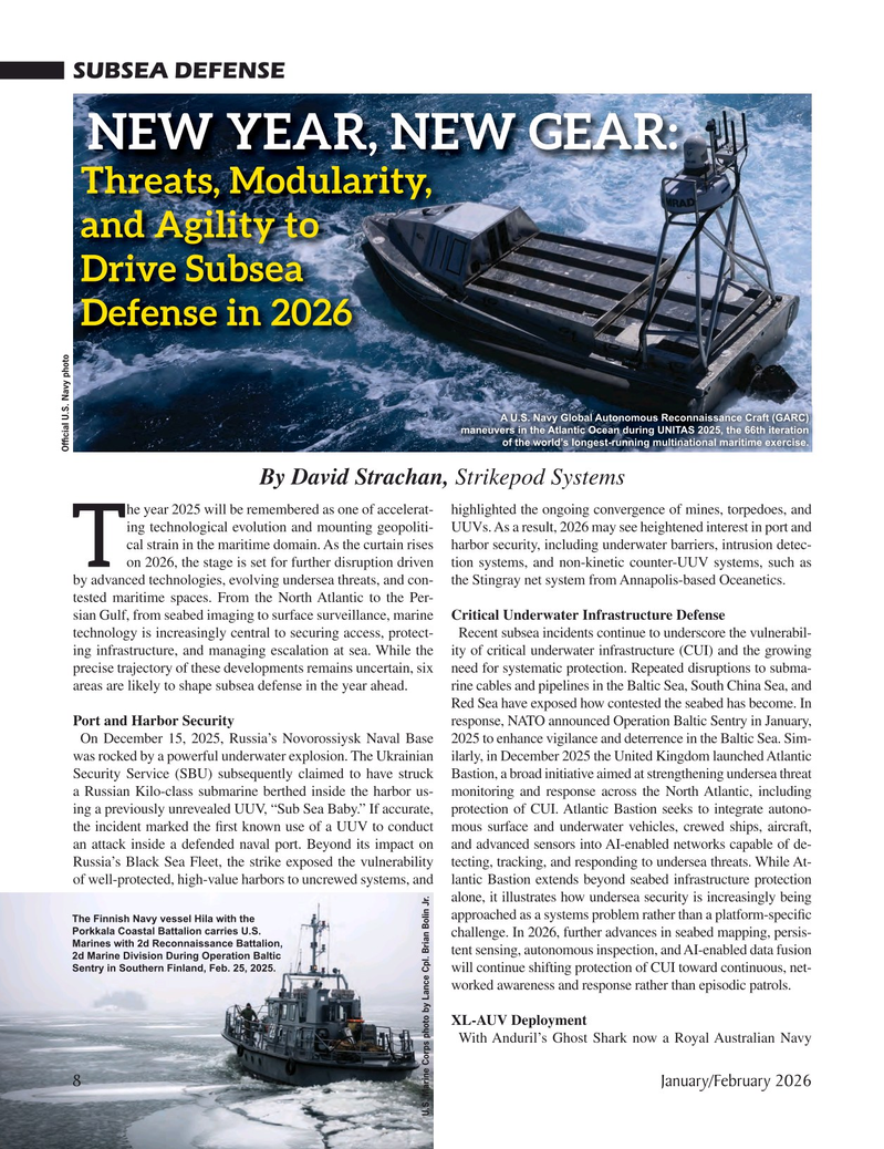 Marine Technology Magazine, page 8, Jan 2026
