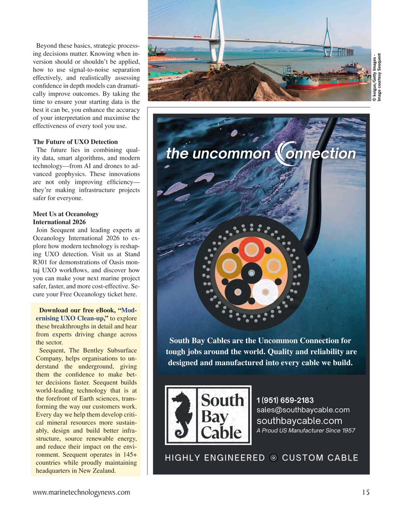 Marine Technology Magazine, page 15,  Jan 2026