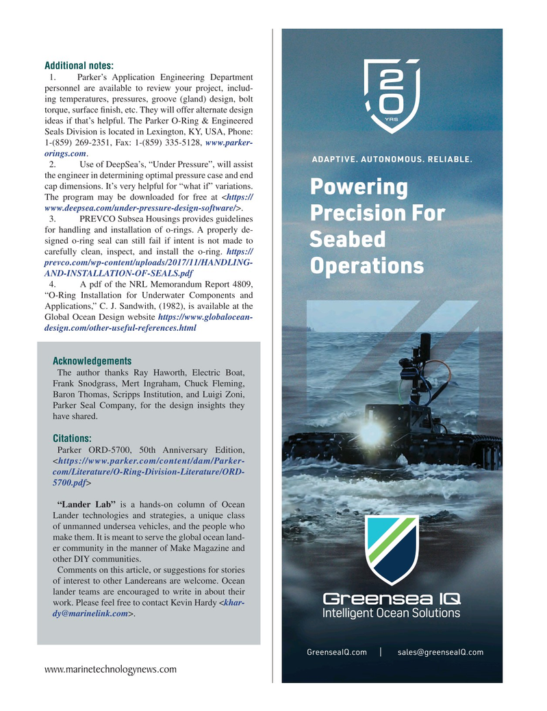 Marine Technology Magazine, page 23, Jan 2026