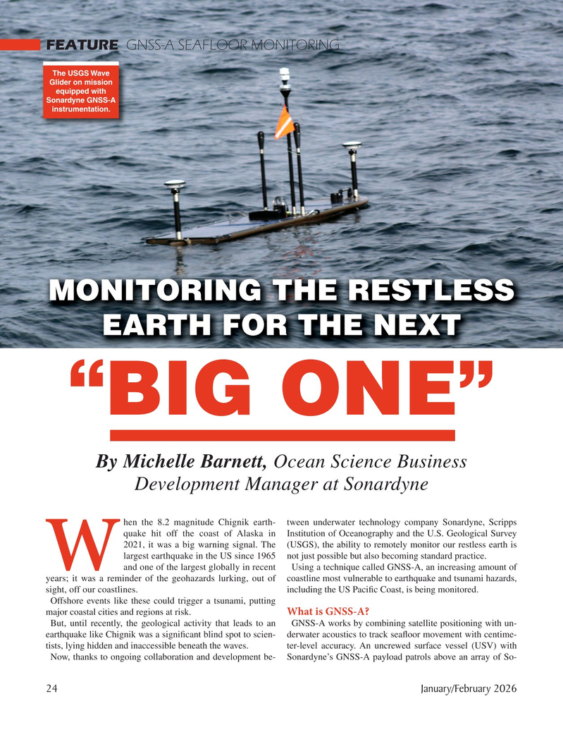 Marine Technology Magazine, page 24,  Jan 2026
