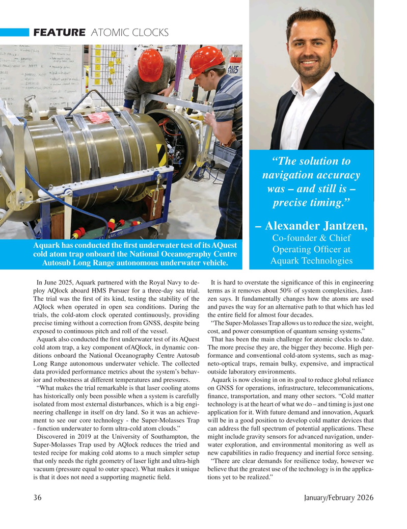 Marine Technology Magazine, page 36, Jan 2026