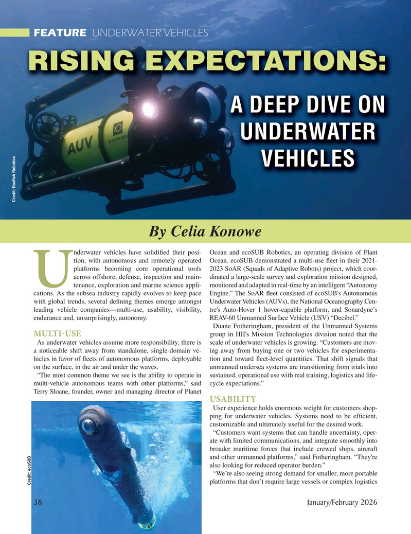 Marine Technology Magazine, page 38,  Jan 2026