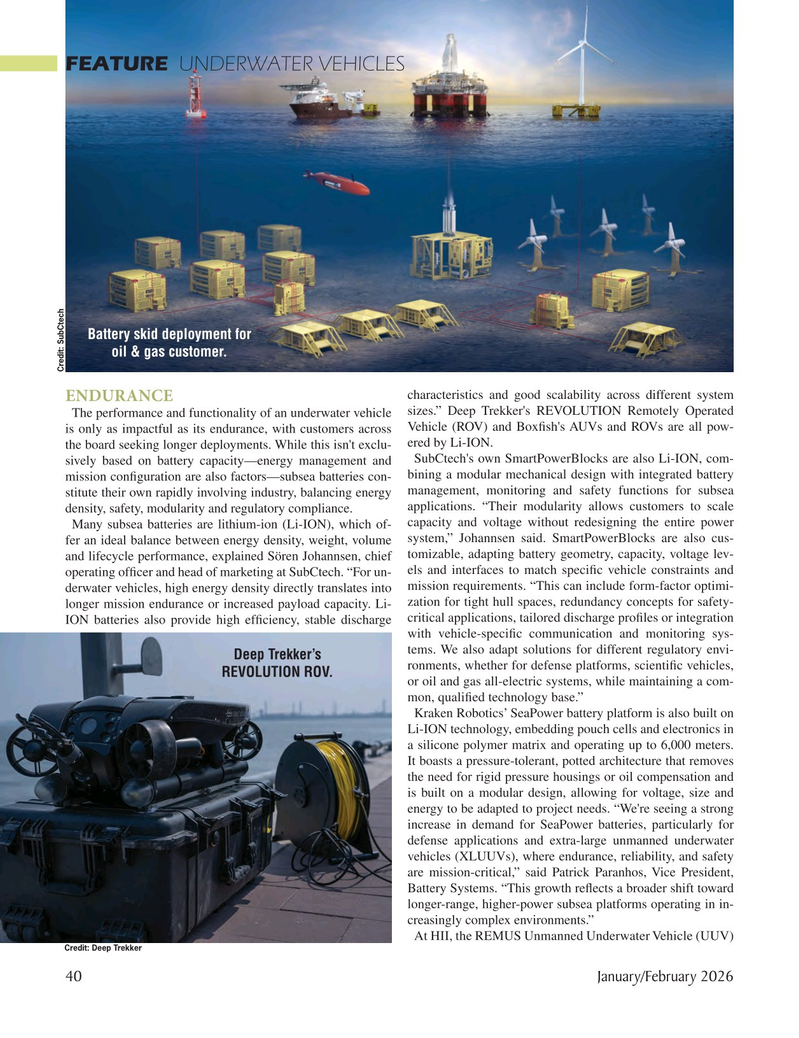 Marine Technology Magazine, page 40, Jan 2026