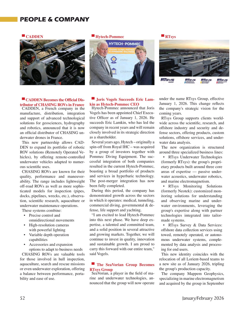 Marine Technology Magazine, page 52,  Jan 2026