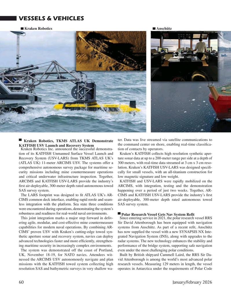 Marine Technology Magazine, page 60,  Jan 2026