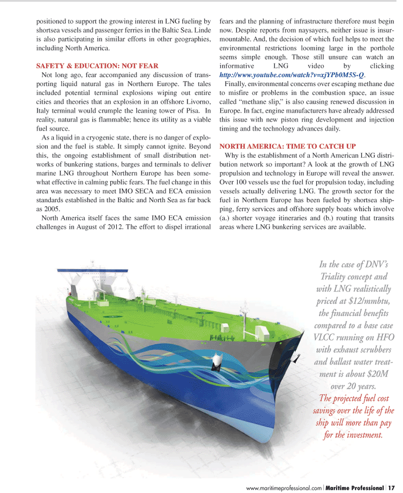 Maritime Logistics Professional Magazine, page 17,  Q2 2011