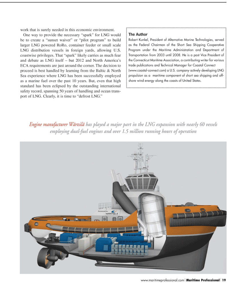Maritime Logistics Professional Magazine, page 19,  Q2 2011