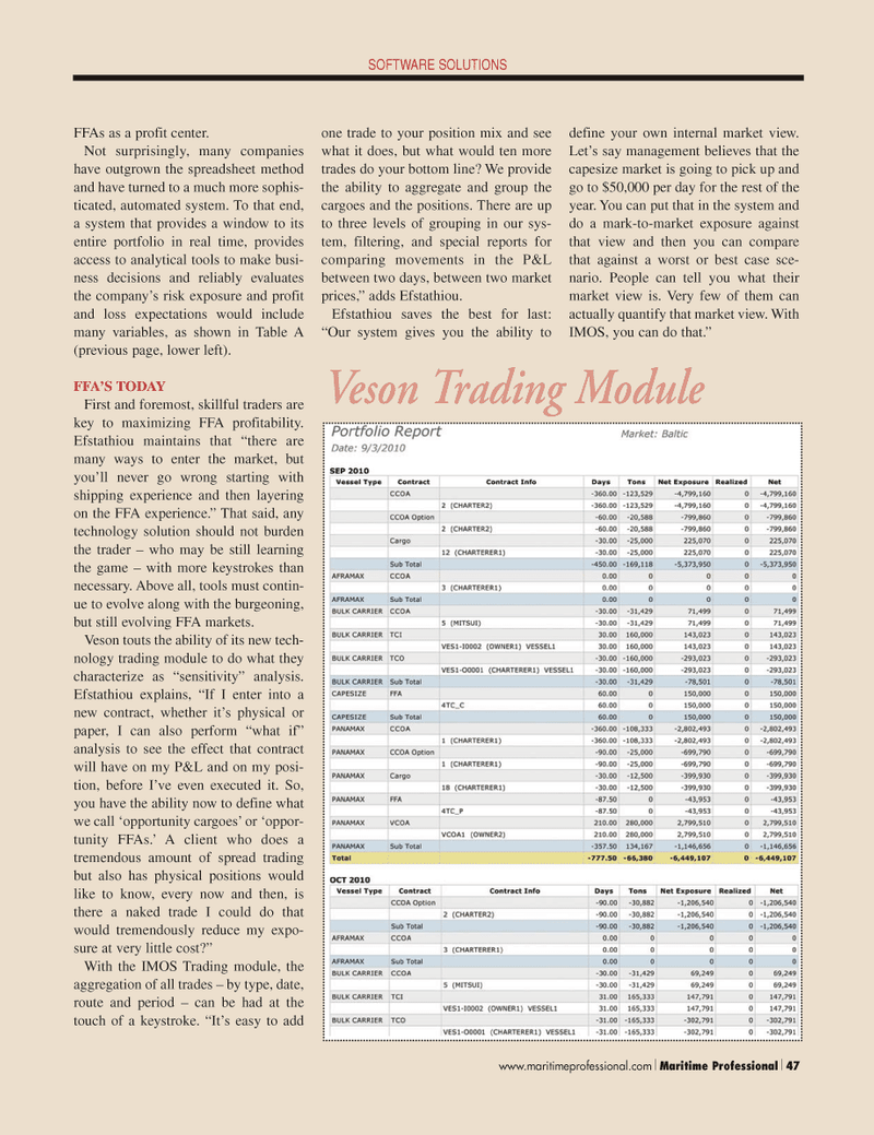 Maritime Logistics Professional Magazine, page 47,  Q2 2011