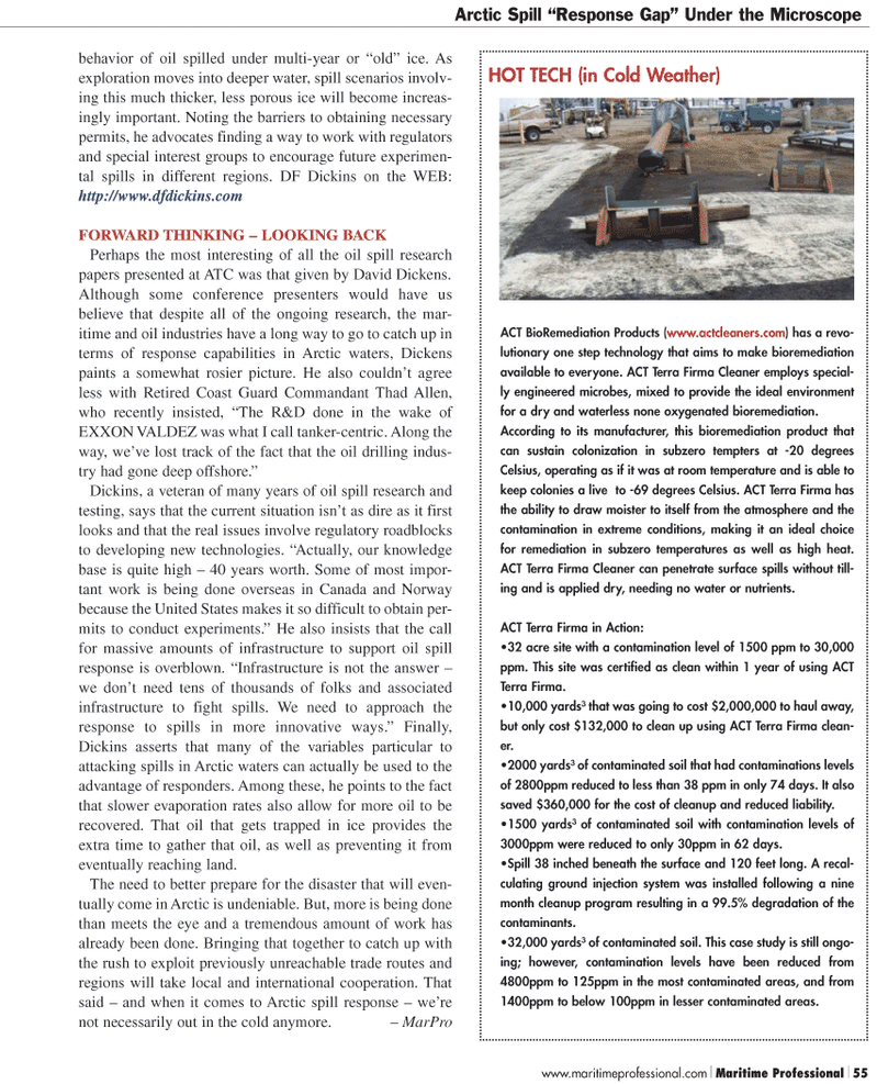 Maritime Logistics Professional Magazine, page 55,  Q2 2011