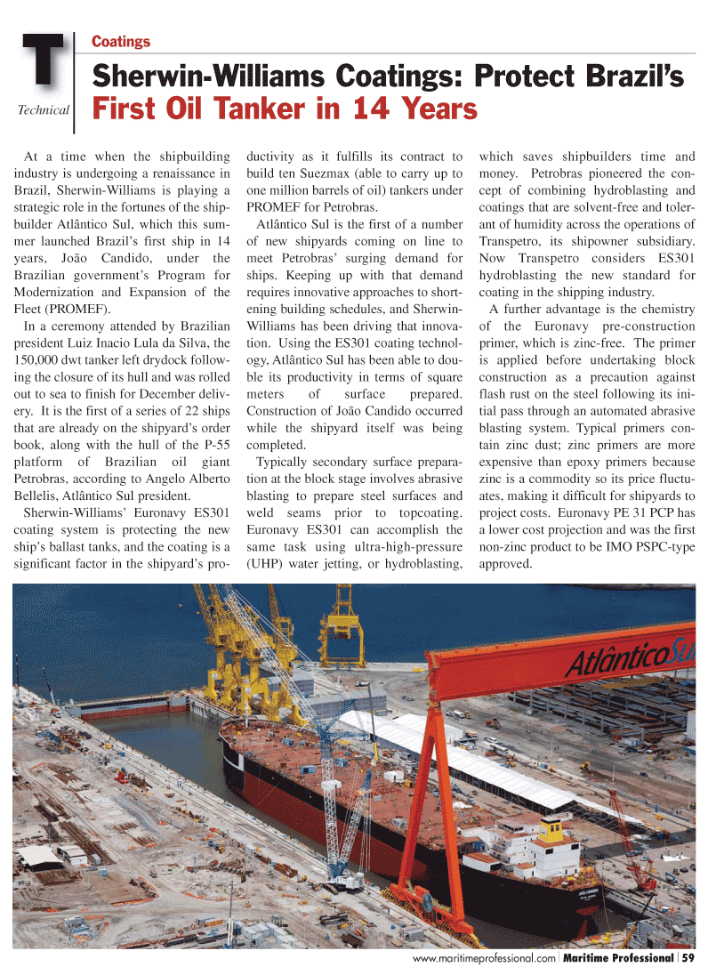 Maritime Logistics Professional Magazine, page 59,  Q2 2011