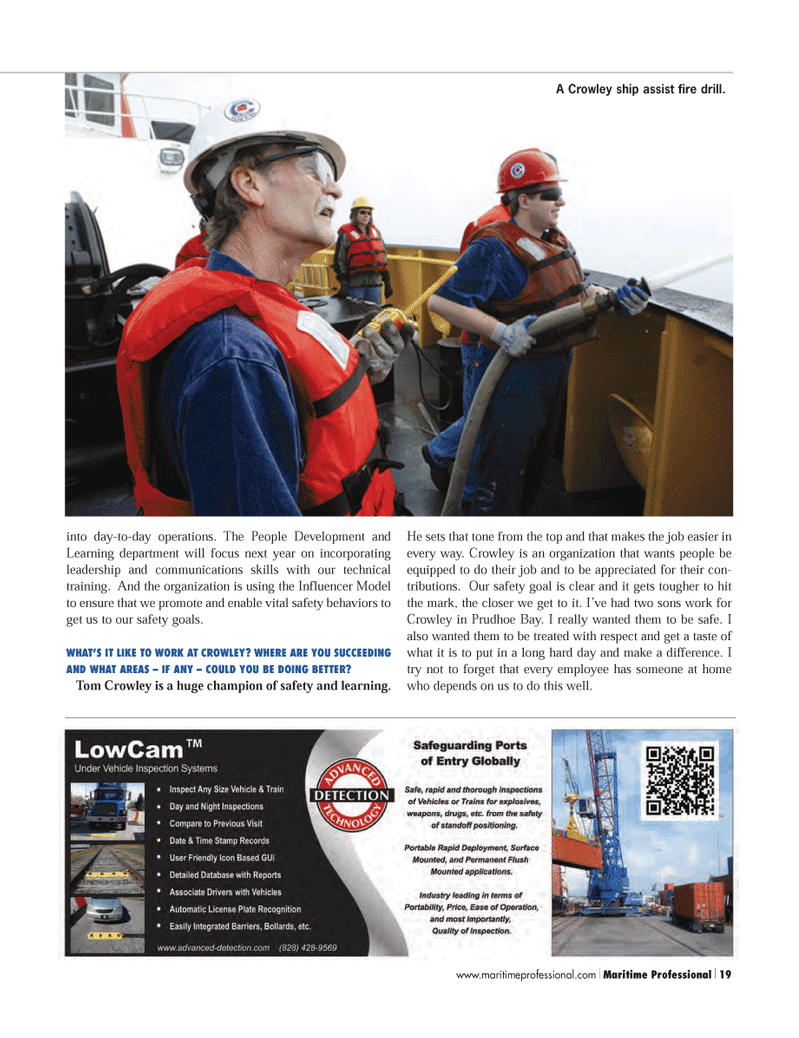 Maritime Logistics Professional Magazine, page 19,  Q3 2011
