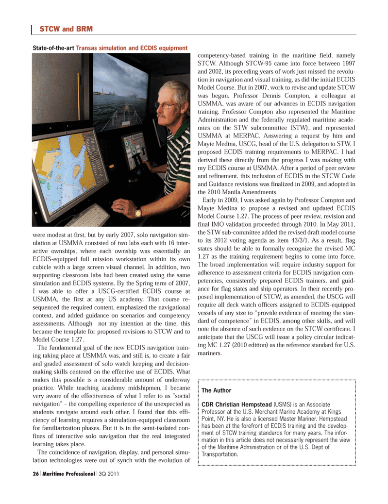 Maritime Logistics Professional Magazine, page 26,  Q3 2011