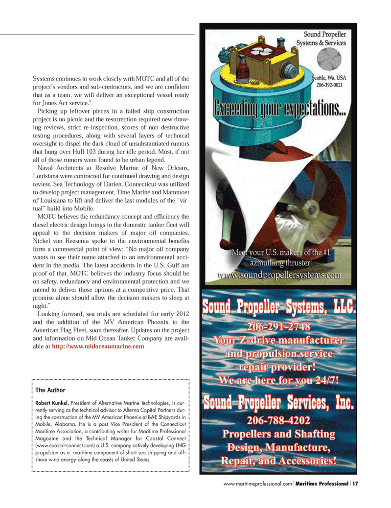 Maritime Logistics Professional Magazine, page 17,  Q4 2011