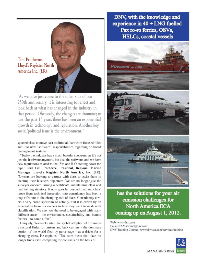 Maritime Logistics Professional Magazine, page 33,  Q4 2011