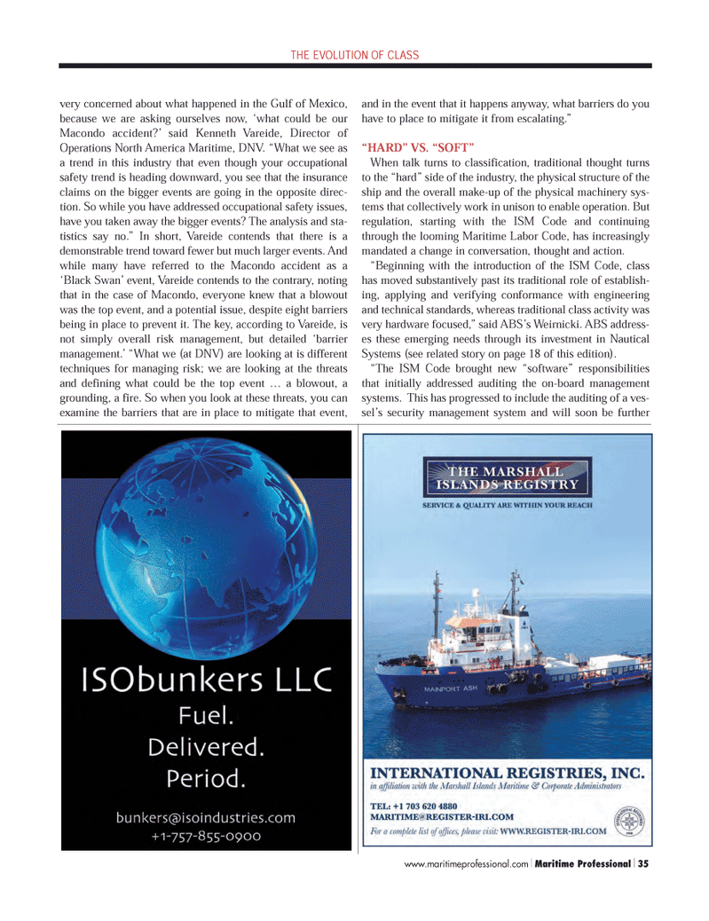 Maritime Logistics Professional Magazine, page 35,  Q4 2011