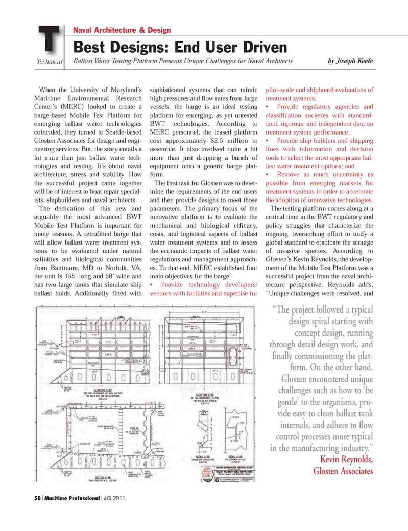Maritime Logistics Professional Magazine, page 50,  Q4 2011