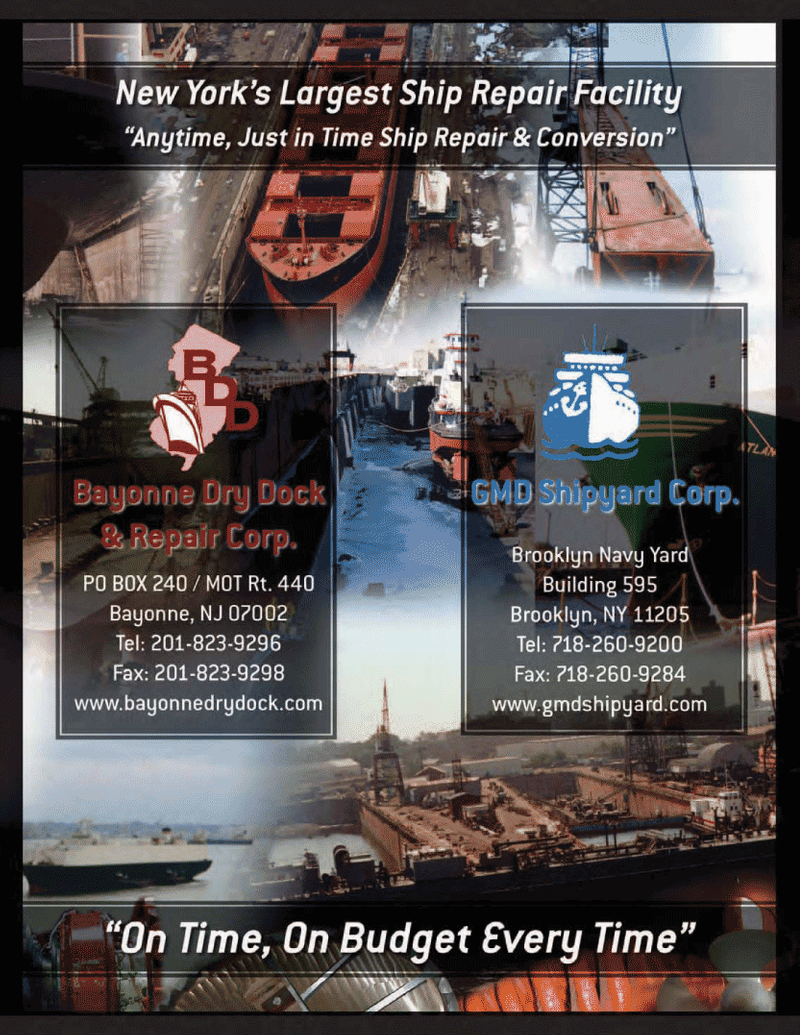 Maritime Logistics Professional Magazine, page 2nd Cover,  Q1 2012