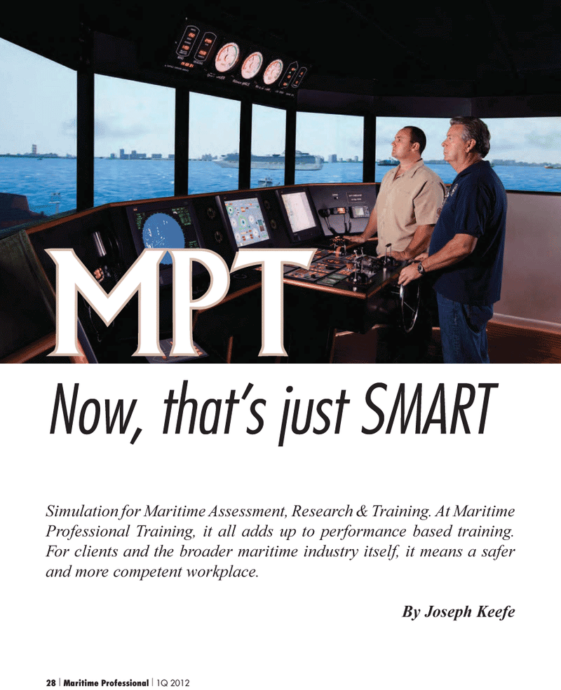 Maritime Logistics Professional Magazine, page 28,  Q1 2012