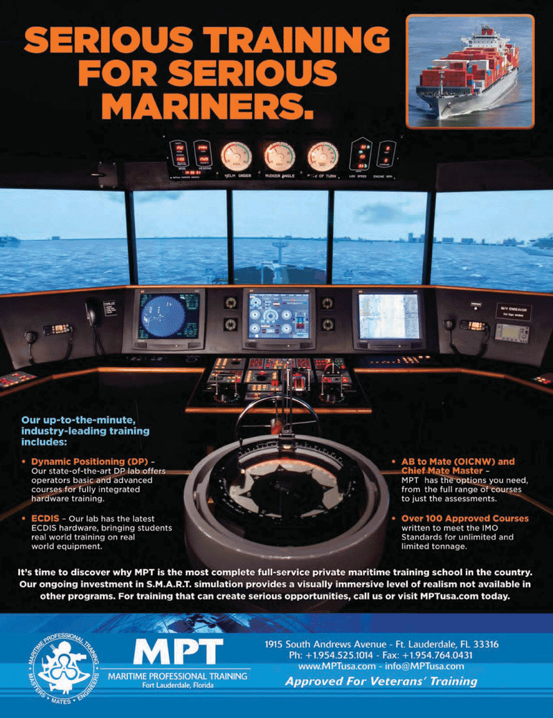 Maritime Logistics Professional Magazine, page 4th Cover,  Q1 2012
