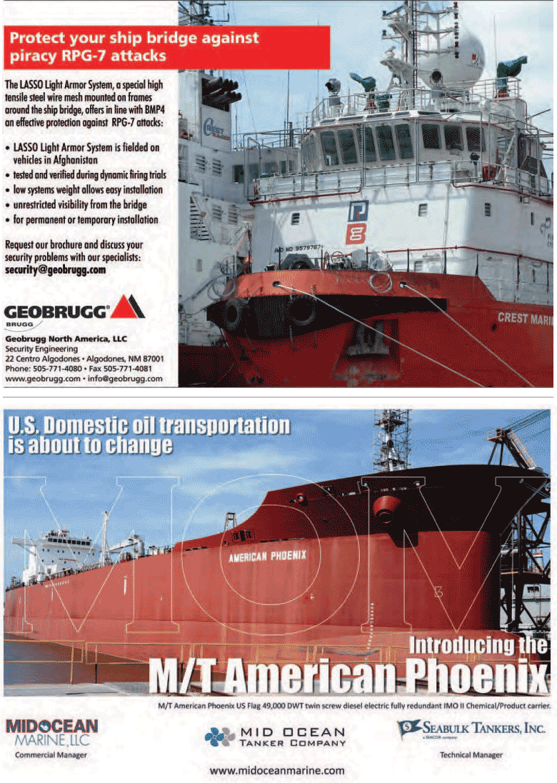 Maritime Logistics Professional Magazine, page 5,  Q1 2012