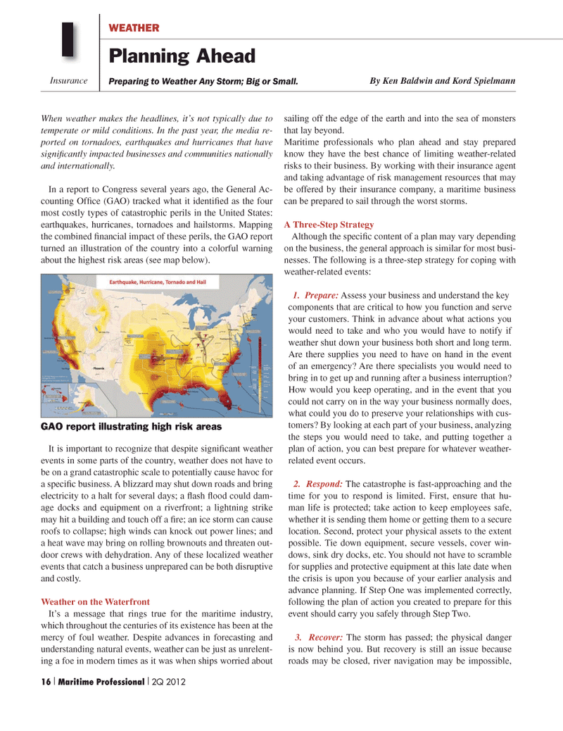 Maritime Logistics Professional Magazine, page 16,  Q2 2012