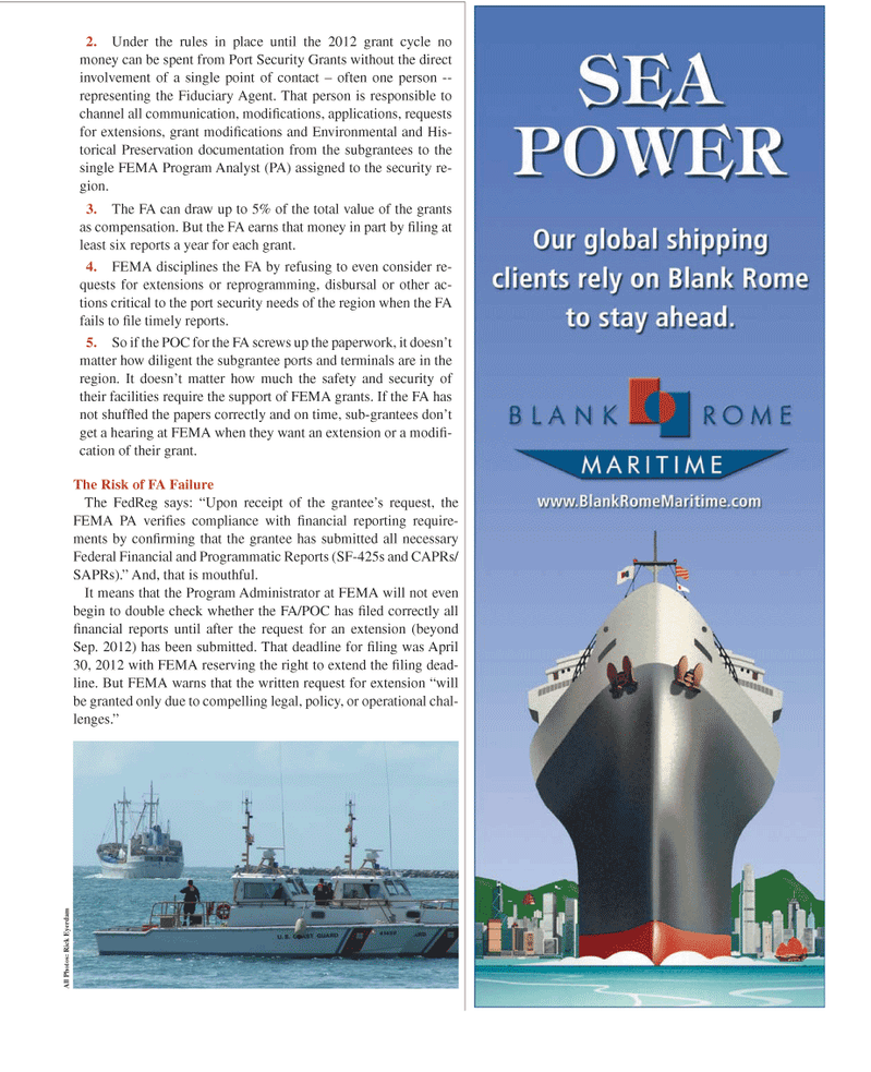 Maritime Logistics Professional Magazine, page 19,  Q2 2012