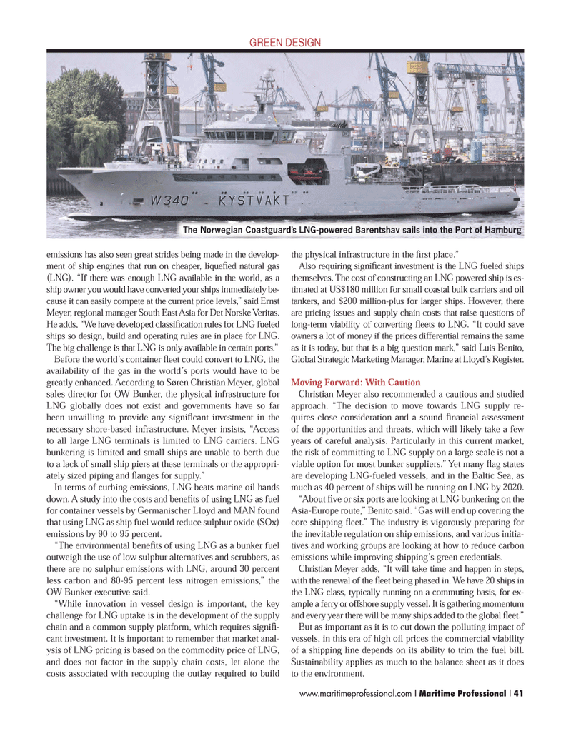 Maritime Logistics Professional Magazine, page 41,  Q3 2012