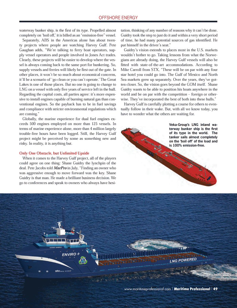 Maritime Logistics Professional Magazine, page 49,  Q3 2012